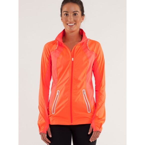 Lululemon Nothin’ but Run Reflective Jacket Zip-Up Windbreaker in Flare Light - Picture 2 of 16